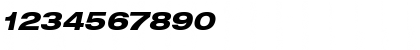 Helvetica Neue LT Std 83 Heavy Extended Oblique Font