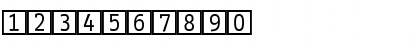 InfoOffice NumbersTwo Font