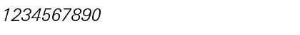LinotypeUnivers BasicLightItalic Font