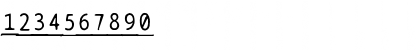 BPtypewriteDamagedUnderscored Regular Font