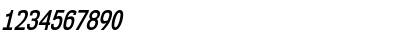 NK57 Monospace Condensed SemiBold Italic Font