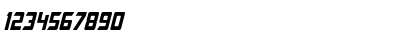 Megatron Condensed Italic Font