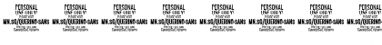 Querino Sans PERSONAL USE Italic Font