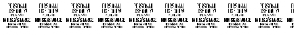 Starge PERSONAL USE ONLY Regular Font