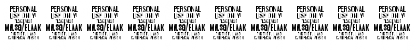 Blaak Light PERSONAL USE Regular Font