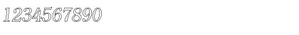 ChristianBeckerOutline Italic Font