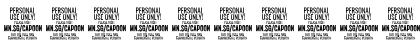 Capoon PERSONAL USE Thin Italic Font