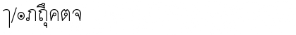 Thai Keymapped YK Regular Font Thai Keymapped YK Regular Font