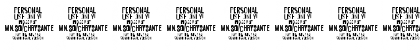 Chrysante PERSONAL USE Bold Font Chrysante PERSONAL USE Bold Font
