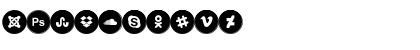 Icons Social Media 6 Regular Font