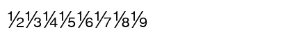 FractionsSans Regular