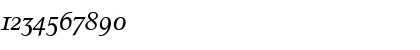 ConcordeBEwithOldstyleFigures RomanItalic Font