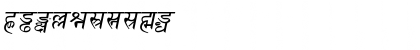 Sanskrit Italic Font