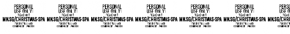 Christmas Sparkle PERSONAL USE Regular Font