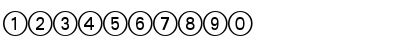 DecoNumbers LH Circle Regular Font