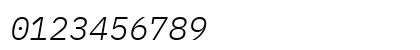 IBM Plex Mono Light Italic