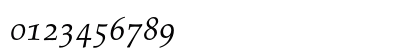 Palatino Italic Old Style Figures
