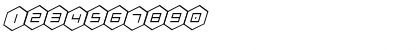 HEX:gon Staggered 2 Italic Italic Font