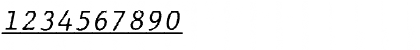 JMH Typewriter mono Under Italic Font