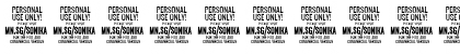 Sonika PERSONAL USE Light Italic Font