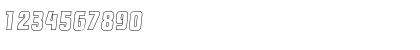 MaxBeckerOutline-ExtraBold Italic Font