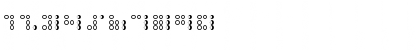 3x3 dots Outline Regular Font