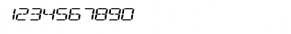 Digital Readout Expanded Regular Font