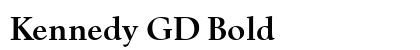 Kennedy GD Bold preview