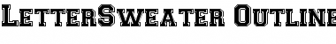 Download LetterSweater Outline SSi Font