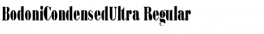 BodoniCondensedUltra Regular Font