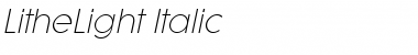 LitheLight Italic Font