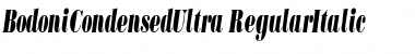 BodoniCondensedUltra RegularItalic Font