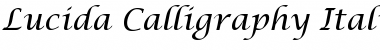 Lucida Calligraphy Italic Font