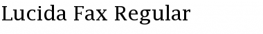 Lucida Fax Regular Font