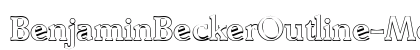 BenjaminBeckerOutline-Medium Regular preview
