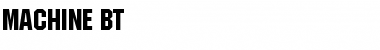 Download Machine BT Font Download Machine BT Font