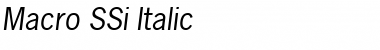 Download Macro SSi Font