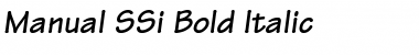 Manual SSi Bold Italic Font