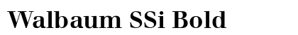 Walbaum SSi Bold preview