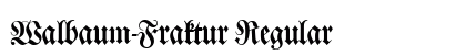 Walbaum-Fraktur Regular Preview