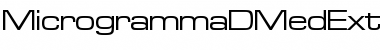 MicrogrammaDMedExt Regular Font
