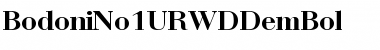 BodoniNo1URWDDemBol Regular Font