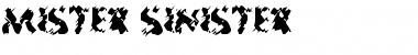 Mister Sinister Regular Font