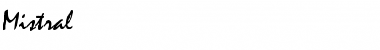 Mistral Regular Font