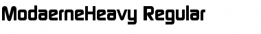 ModaerneHeavy Regular Font