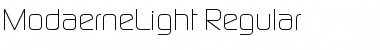 ModaerneLight Regular Font