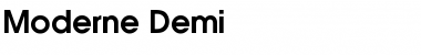 Moderne Demi Font