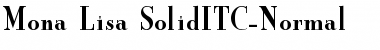 Download Mona Lisa Solid Font