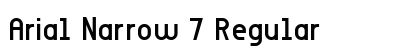 Arial Narrow 7 Regular preview