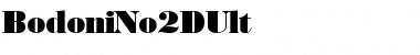 BodoniNo2DUlt Regular Font